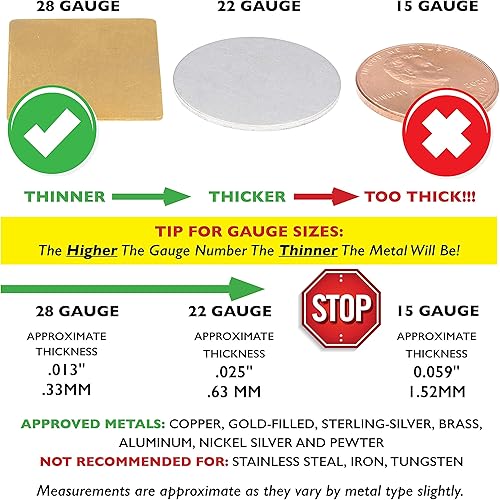 Miniatura 3 de The Beadsmith Alicates perforadores de metal, con protector de calibre, tamaño de orificio de remache de 0.059 in en hoja de hasta calibre 22