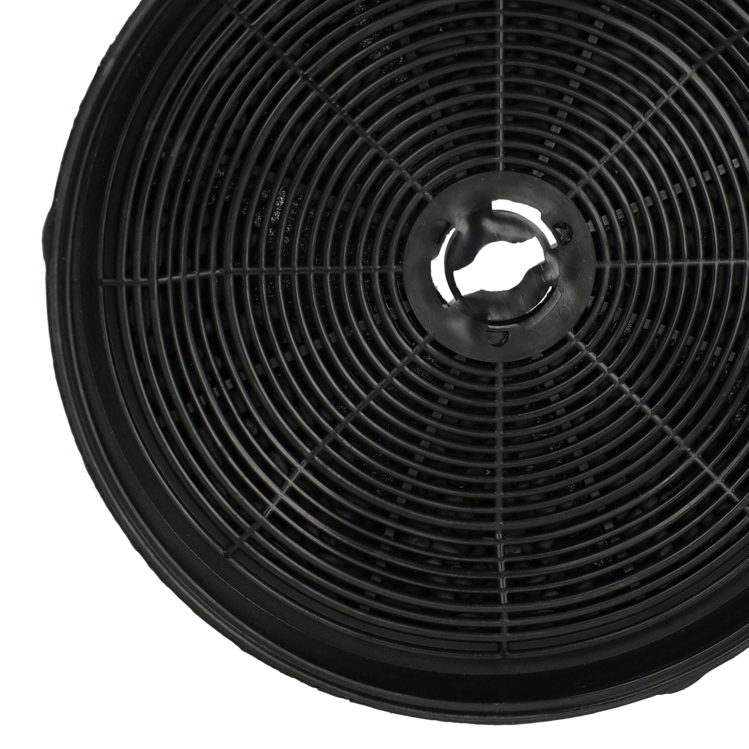 vhbw 4 x filtr z węglem aktywnym kompatybilny z Beko BNO 90 I, CCP 6460 X, BNO 62 I, CCP 8480 X, CWB 6435 X, CWB 9438 X okapy kuchenne-19 cm