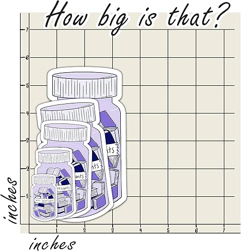 Miniatura 6 de Milleyz - Calcomanías antidepresivos de libro, calcomanías para amantes de los libros, calcomanías bonitas, calcomanías de libro, calcomanías de