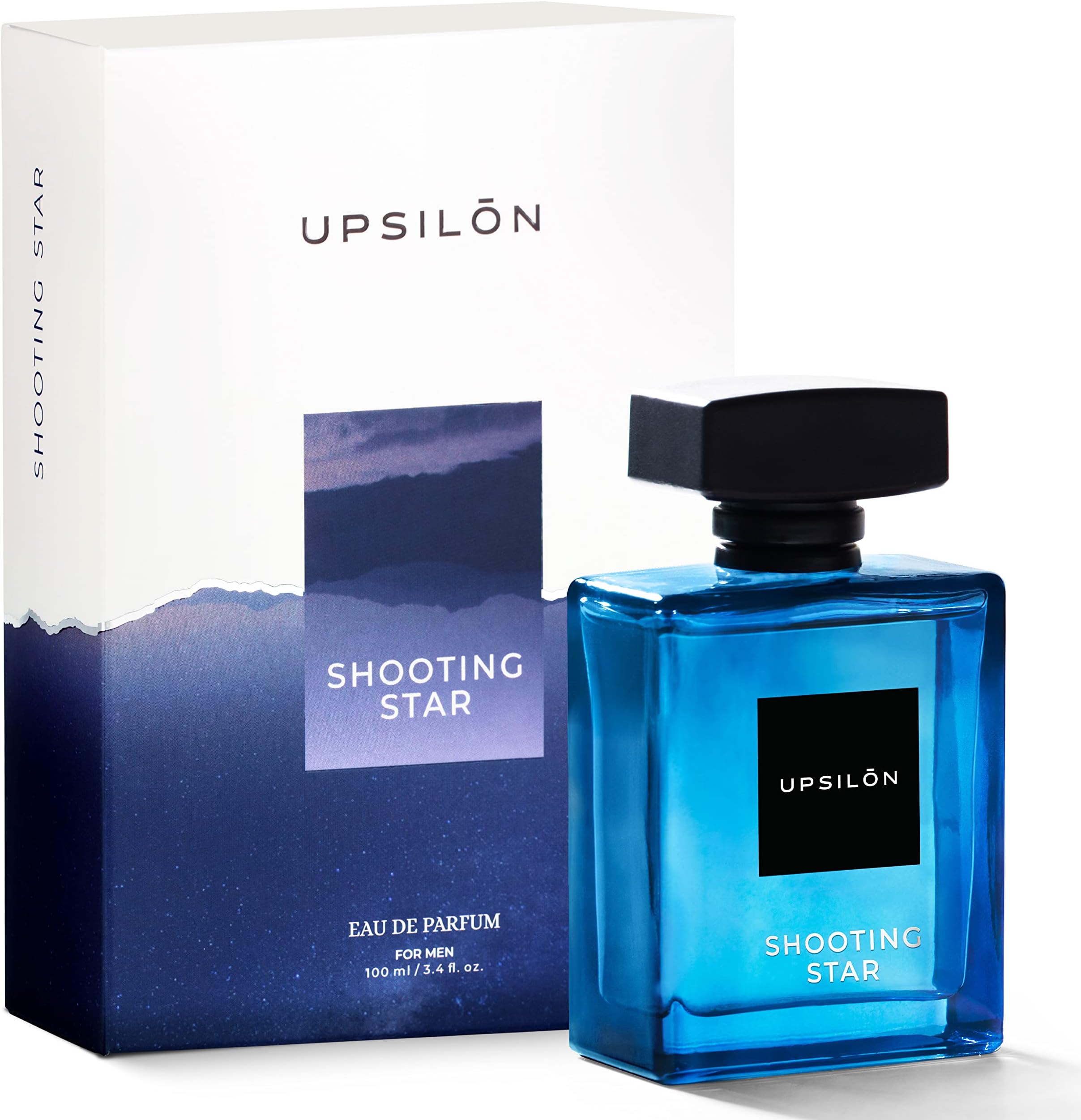 UPSILON Premium Eau De Parfum Premium Long Lasting Fresh & Powerful Fragrance Spray Travel Friendly Luxury Parfum Scent | Men’s and Women's Perfume (100 ml, Shooting Star)