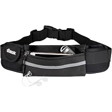 Dimok Running Belt Waist Pack - Water Resistant Runners Belt Fanny Pack for Hiking Fitness &ndash; Adjustable Running Pouch for Phones iPhone Android