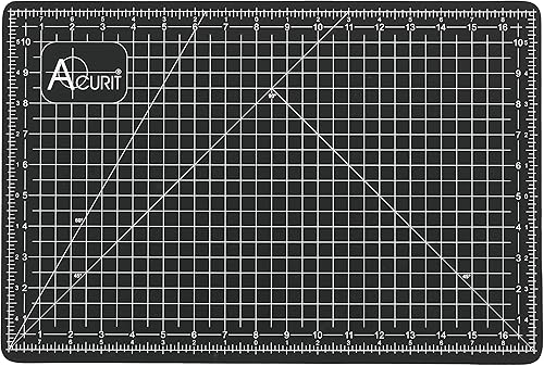 Acurit Alfombrillas de corte autorreparables  Tapetes de manualidades autorreparables para cortar, mediciones, estudios, diseño y mucho más  Negro