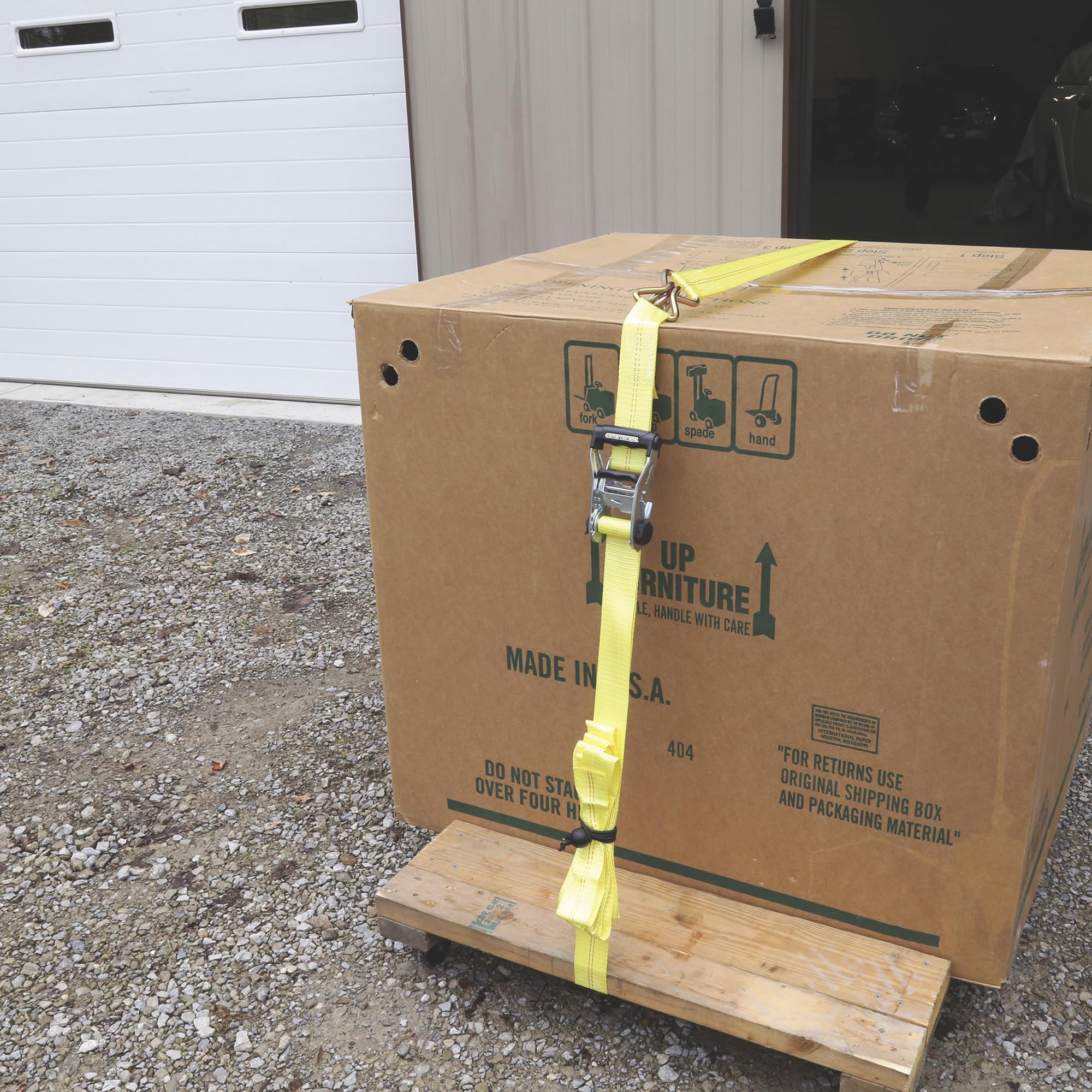 SmartStraps RatchetX Tie-Down Straps 2-Pack - 1.5" X 20ft 5000lb Strength With J-Hooks