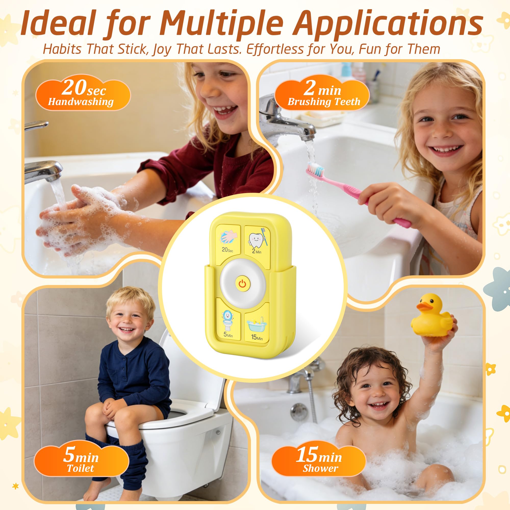 Timer Per Bambini, Timer Per Spazzolamento Dei Denti Wireless Da 2 Minuti Alimentato A Batteria~p136844164