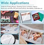 Koala Glossy Inkjet Photo Paper Thick 8.5X11 Inches 100 Sheets 54lb for Inkjet Printer DYE Ink for Family Photos Letter Size Picture Paper 200gsm