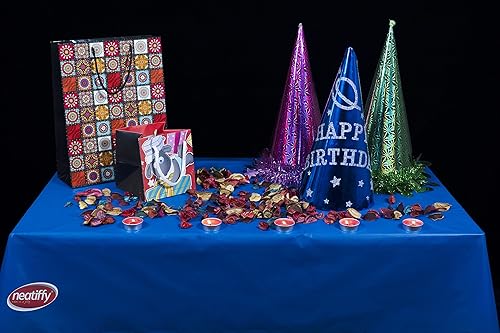 Miniatura 5 de Neatiffy Paquete de 6 manteles rectangulares de plástico de 54 x 108 pulgadas, para picnic, campamento, fiesta, banquete, desechables,