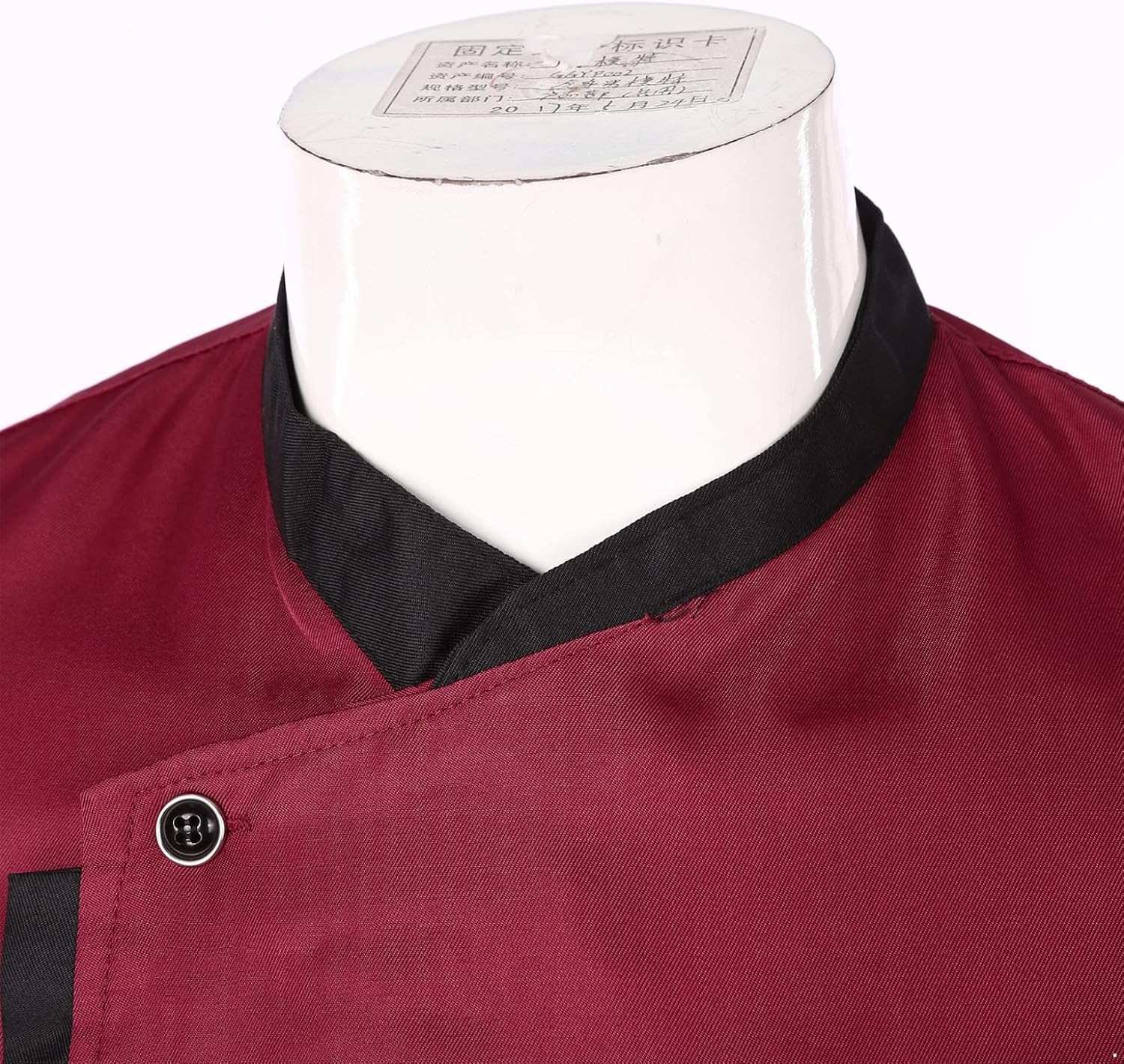 JanJean Men Short Sleeves Letter Embroidery Chef Coat Chef Jacket with Pockets Kitchen Restaurant Uniform