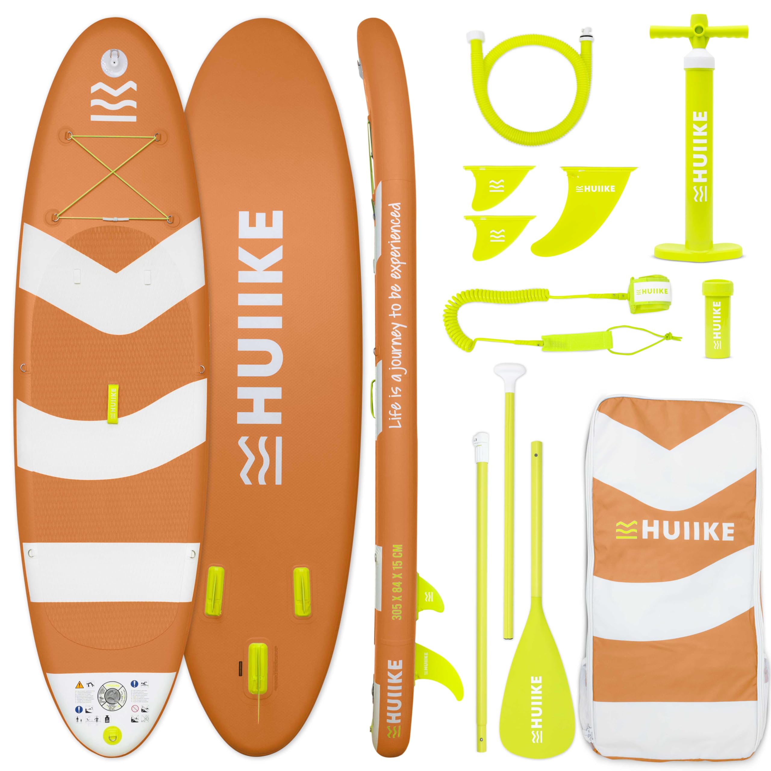 HUIIKE Tabla Paddle Surf Hinchable con Accesorios Incluidos, Remo, Quillas, Inflador. Stand Up Paddle Board Gran Estabilidad y Resistencia. 305 x 84 x 15 cm, Soporta hasta 130 kg — view 10