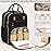 Tenot Diaper Bag Backpack for Women with Changing Pad, Baby Bag with Insulated Pockets Multifunctional Diaper Bags For Baby Girl Boy Waterproof Baby Bags For Boys Girls Maternity Bag Black
