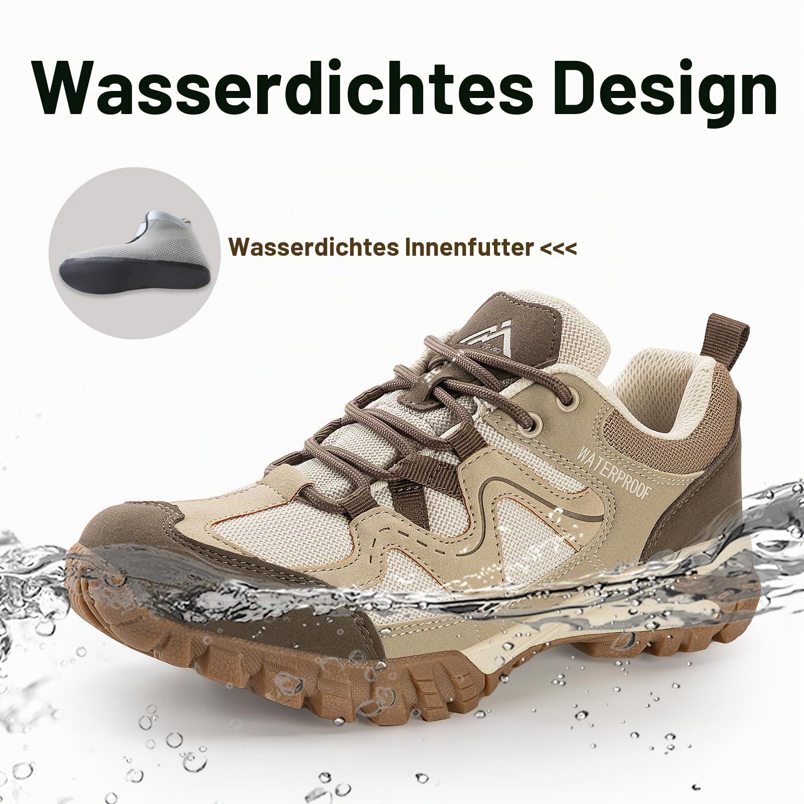 CC-Los Damen wasserdichte Wanderschuhe Leichte WP Wanderschuhe für Outdoor Klettern Größe 36-43