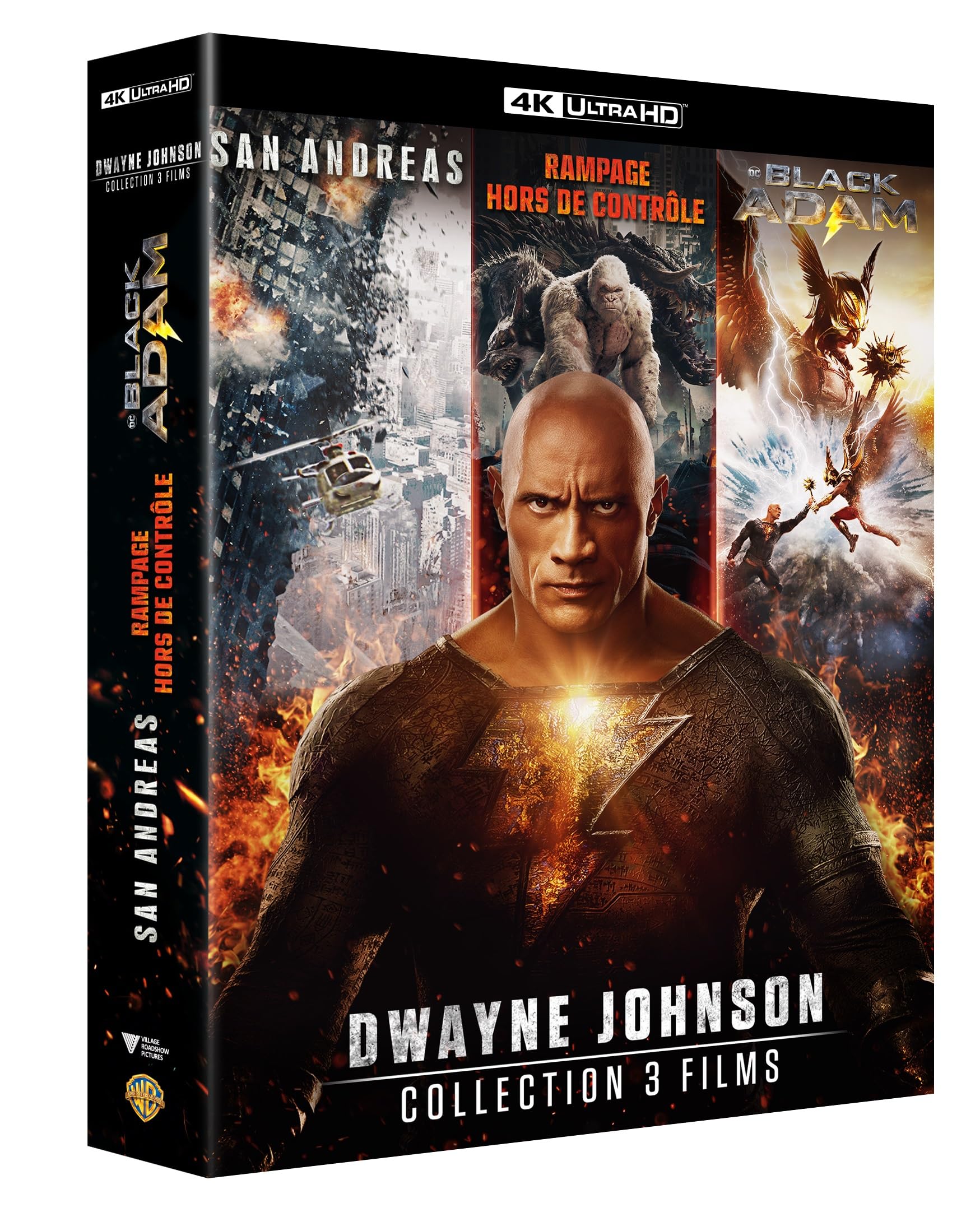 Dwayne Johnson - Coffret 3 Films : San Andreas + Rampage + Black Adam [4K Ultra HD]