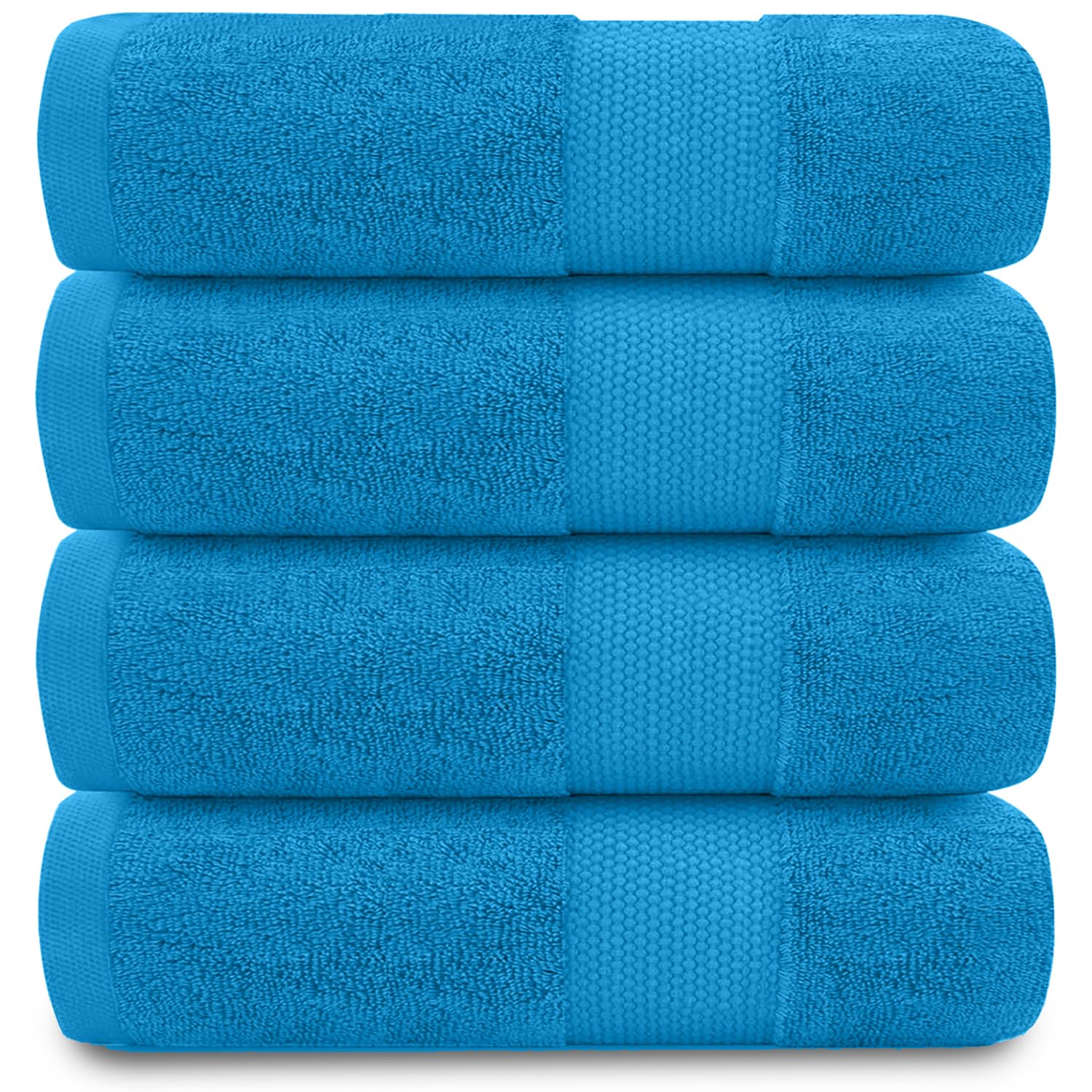 GC GAVENO CAVAILIA Luxury Teal Hand Towels Set – 4 Pack 700 GSM 100% Egyptian Cotton Quick Drying & Super Absorbent Hand Towels 50x85cm – Ultra Soft Plush Towels for Bathroom, Home, Hotel, Gym & Spa — image 1
