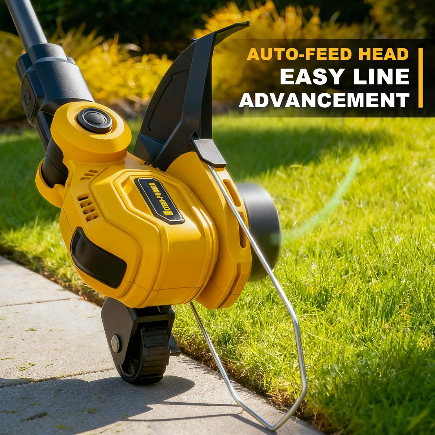 Cordless String Trimmer Compatible with Dewalt 20V MAX Battery, 12-Inch Weed Wacker Cordless Auto Line Feed, Electric Weed Eater Battery Powered Grass Trimmer w/6 Line Spools, Tool Only