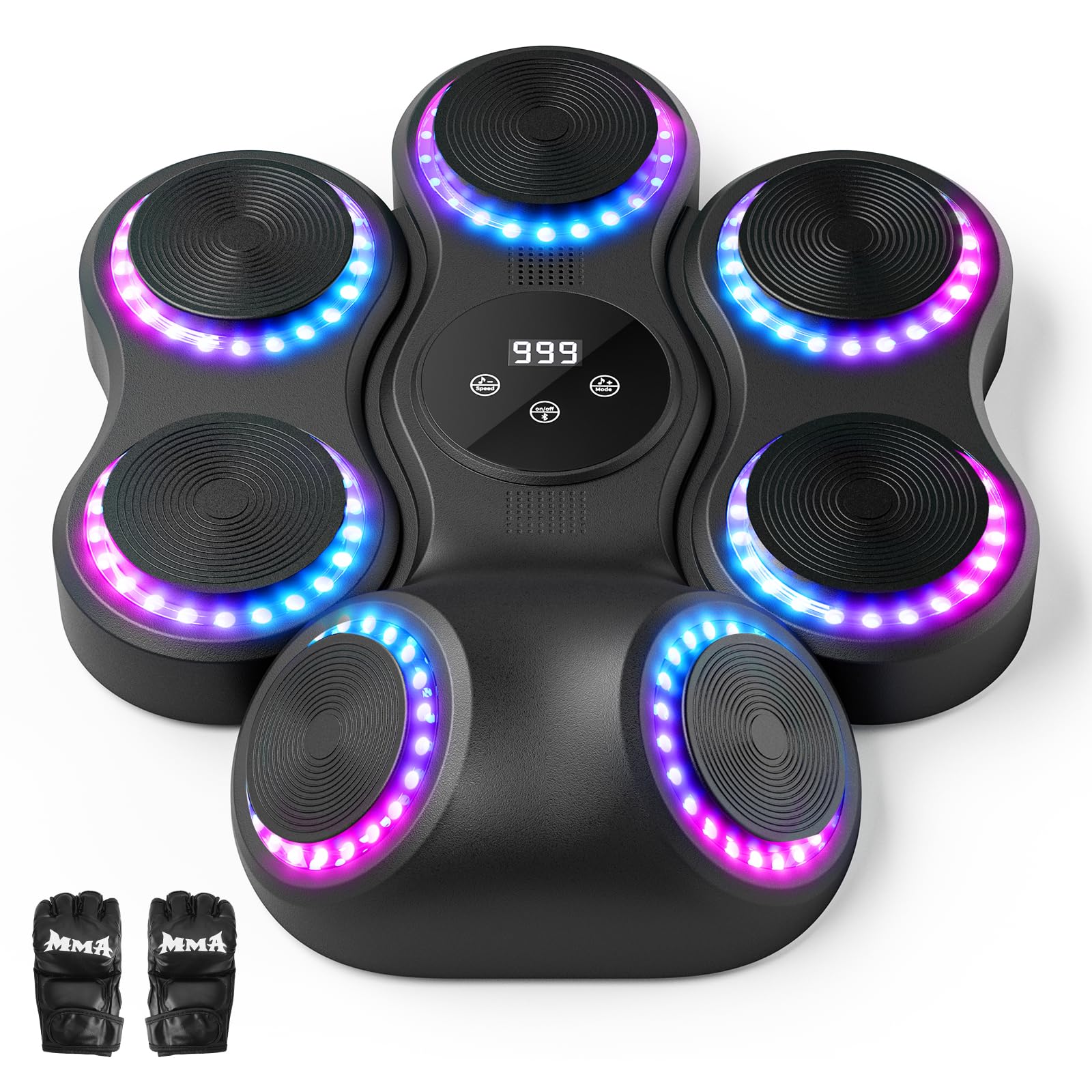 Music Boxing Machine, macchina da boxe musicale per adulti e bambini, montaggio a parete, allenamento del ritmo interattivo, 9 modalità, giocattolo sportivo per la casa
