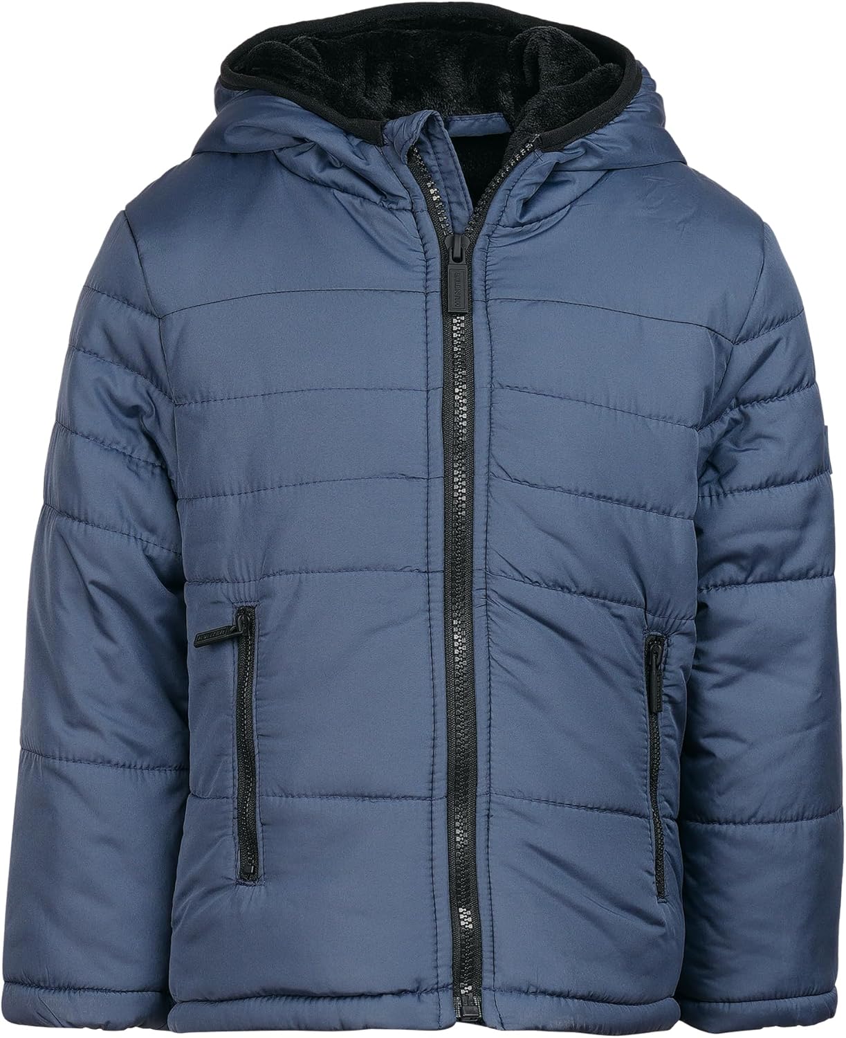 Hunter Boys Puffer Jacket – Hooded Winter Coat, Resistant, Plush Lined Zip Front Outerwear for Toddlers to Big Boys (12M–12Y)