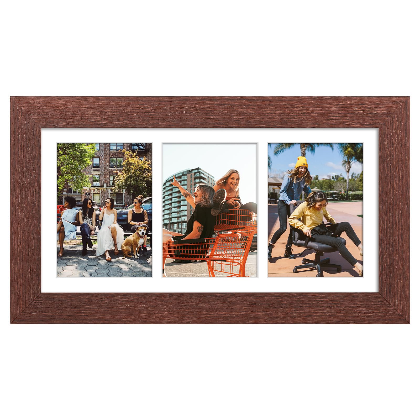 Cadre photo de 20,3 x 40,6 cm multi-photos pour créer un mur de souvenirs au salon