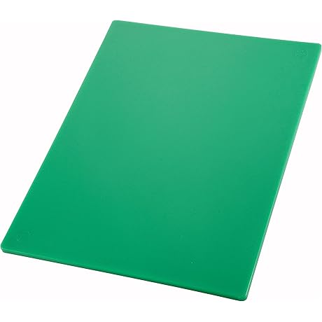 Winco Green Cutting Board for Improved Safety and Hygiene