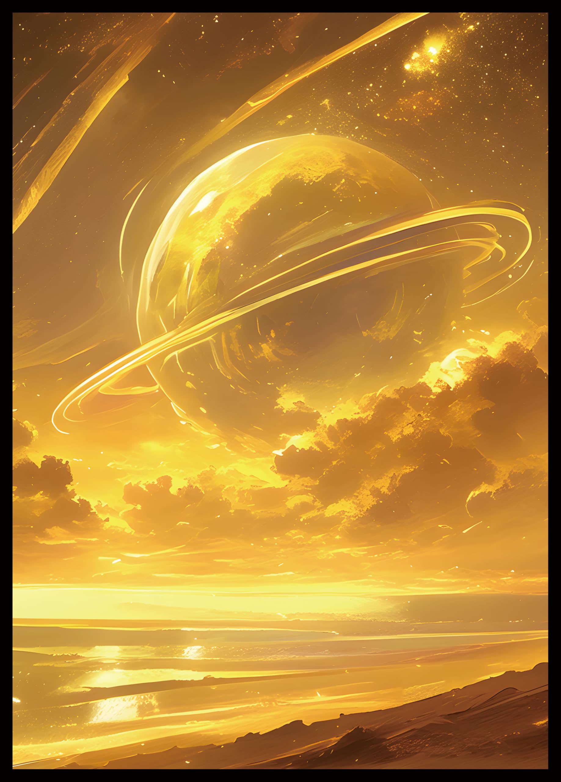 MTG Card Sleeves - Plains - Planet Basic Lands Series - Ultra Clear Front & Matte Finish Back, 100 Count Standard Size Matte Art Sleeve for Magic The Gathering