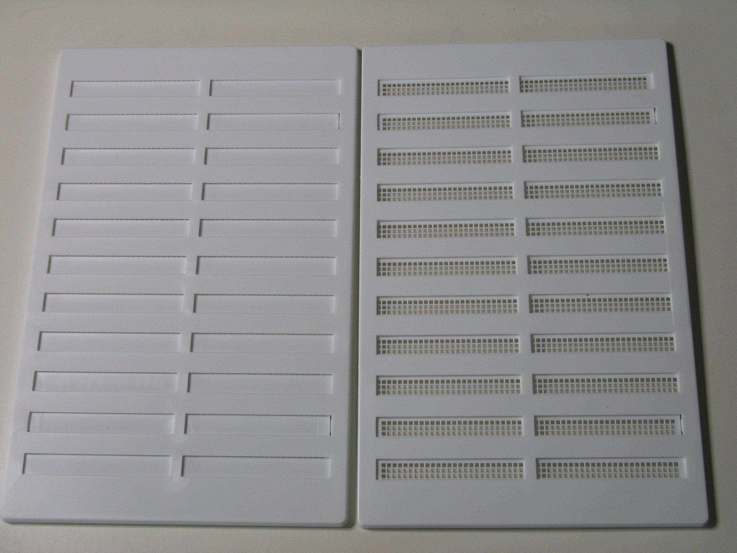 2 X Hit and Miss adjustable vent cover 10. 5 x 6.5 with flyscreen (TWO VENTS)