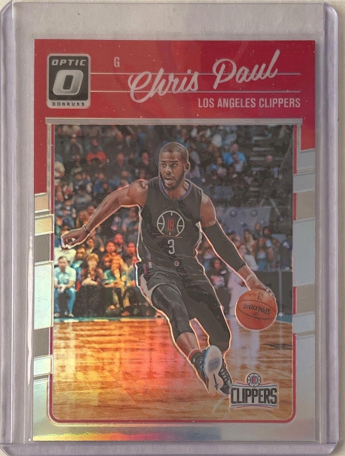 Chris Paul 2016-17 Panini Donruss Optic Holo Silver Prizm #25 - Basketball Cards