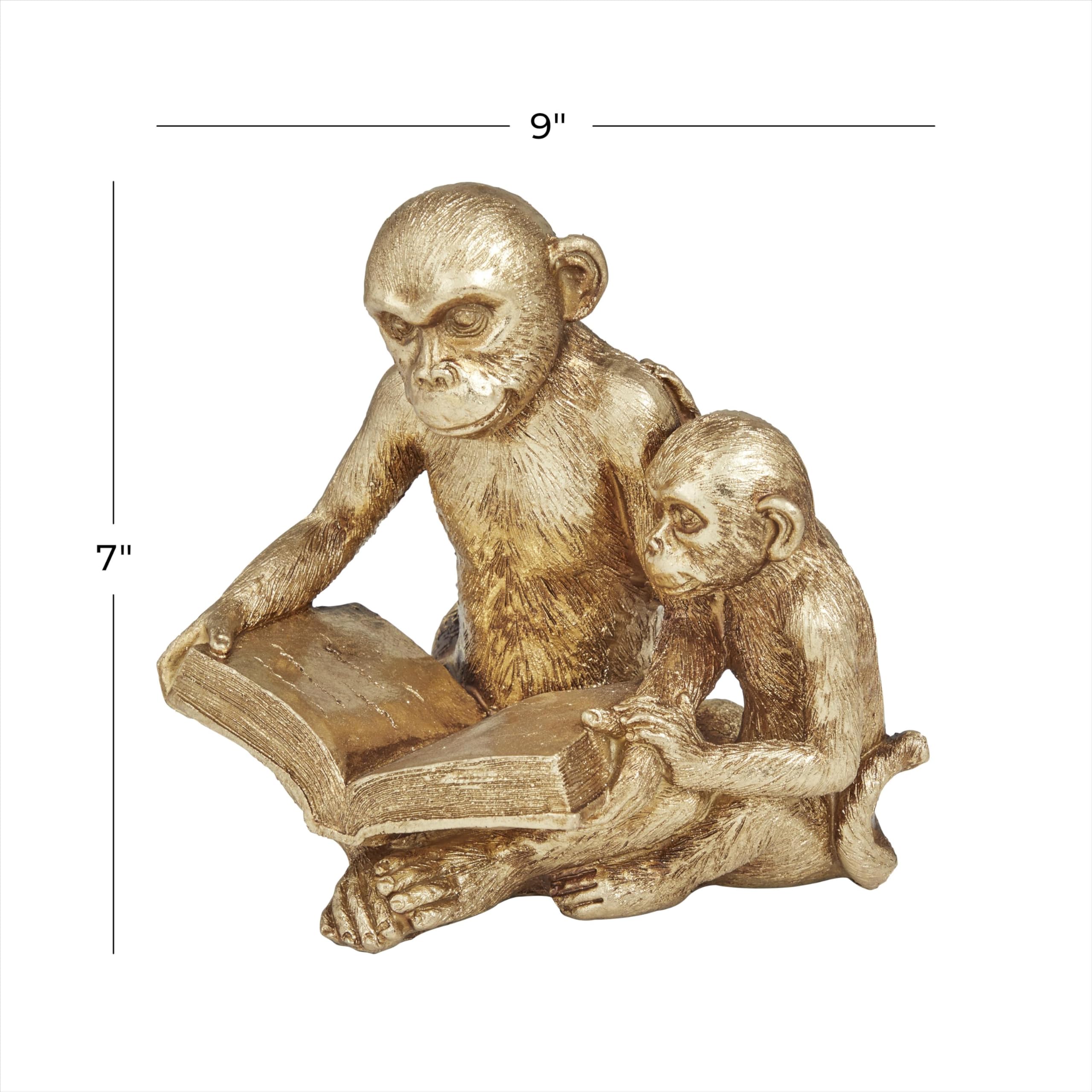 Amazon.com: Deco 79 Polystone Monkey Decorative Sculpture Home