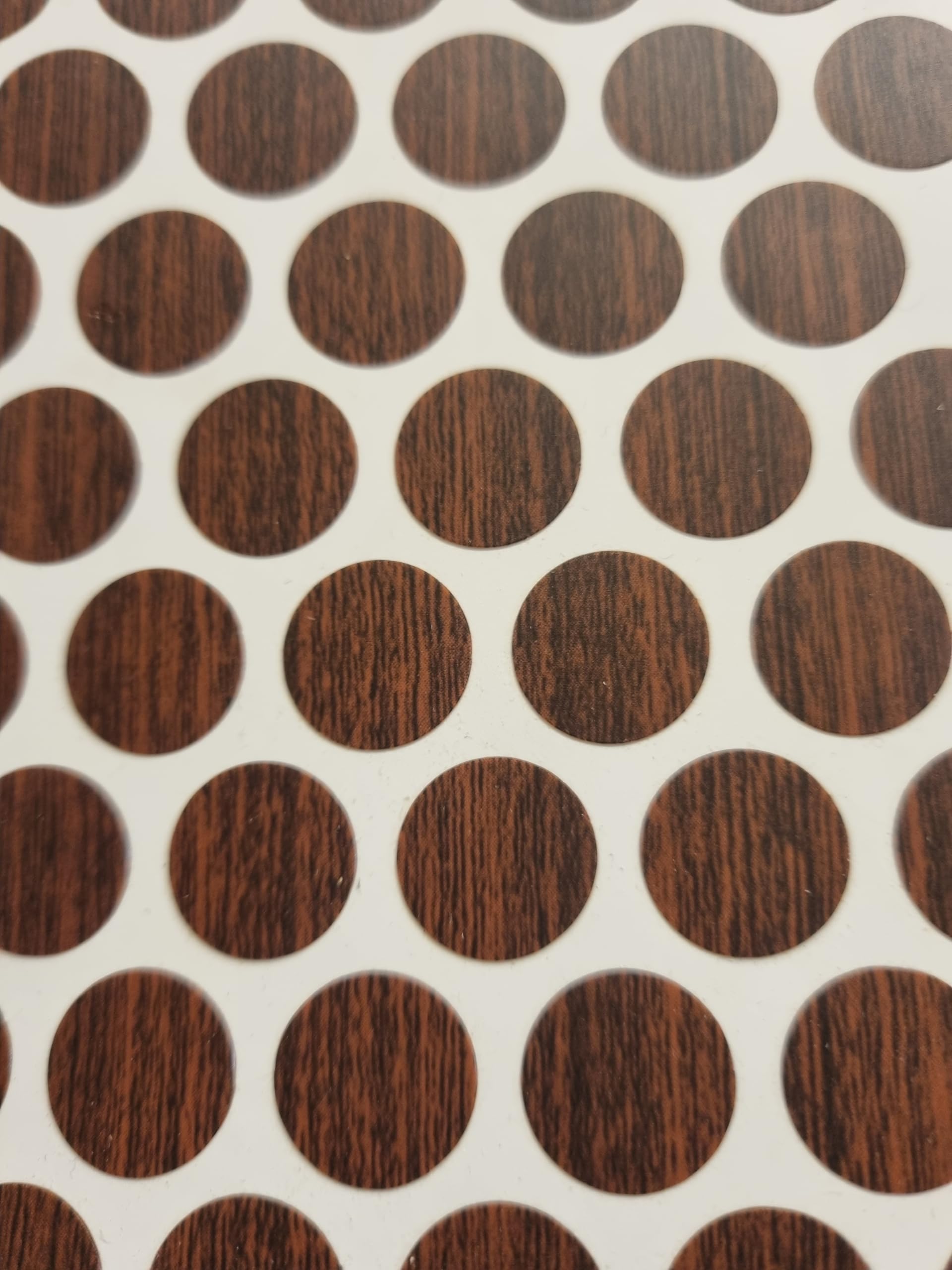 Mahogany Self adhesive Screw Covers 13mm, Screw cover stickers Pack 20 (Mahogany)