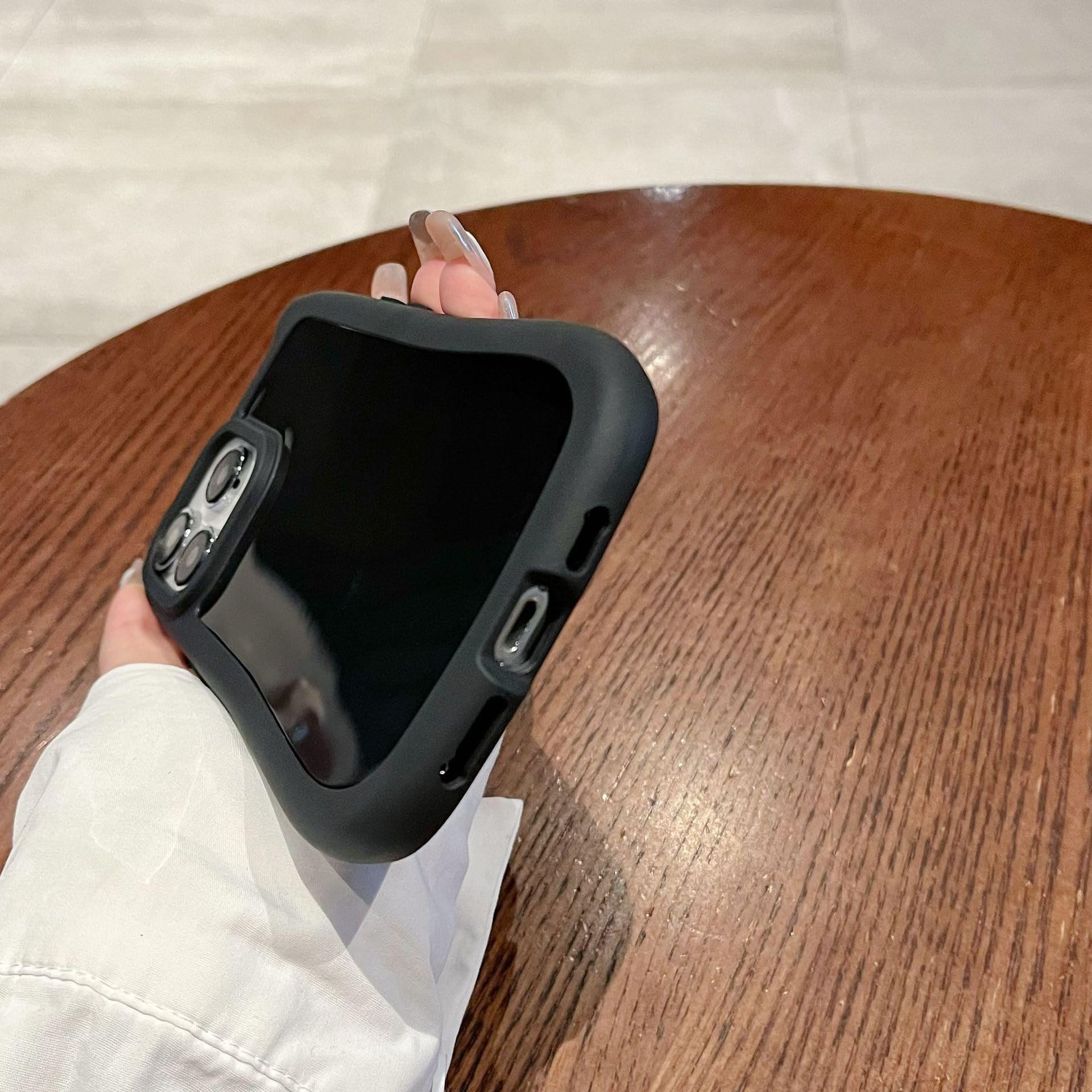 Custodia per telefono trasparente carina orecchio di gatto 3D