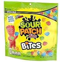 Vista 13 de SOUR PATCH KIDS Bites Soft & Chewy Candy, caramelos a granel, 12 bolsas de 12 oz