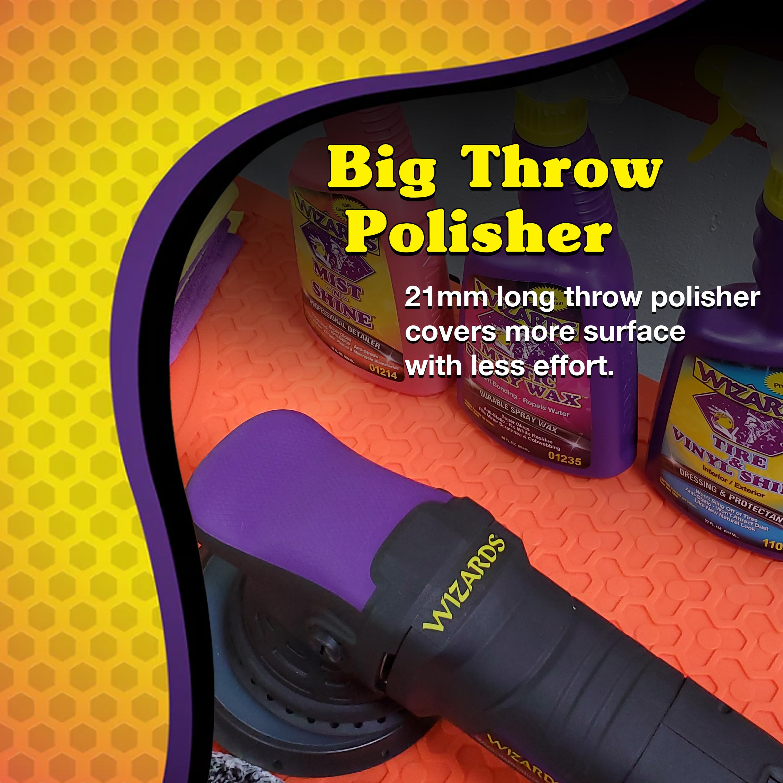 Amazon.com: Wizards Car Buffers and Polishers Kit with 21 mm HD