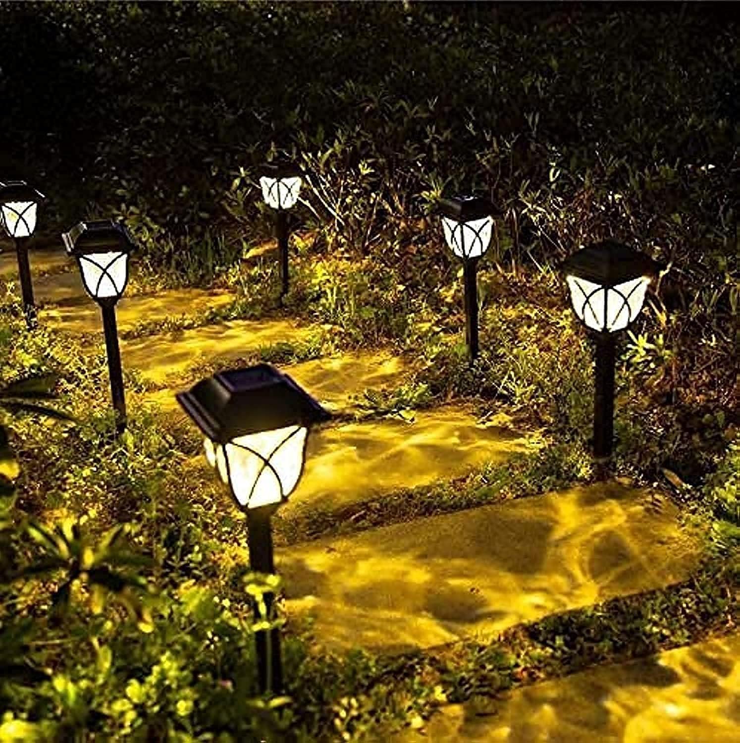 LENDIS Solar Pathway Lights Outdoor, LED Solar Garden Lights, Waterproof Solar Landscape Lights for Lawn, Patio, Yard, Garden, Walkway. (6pcs Pack)