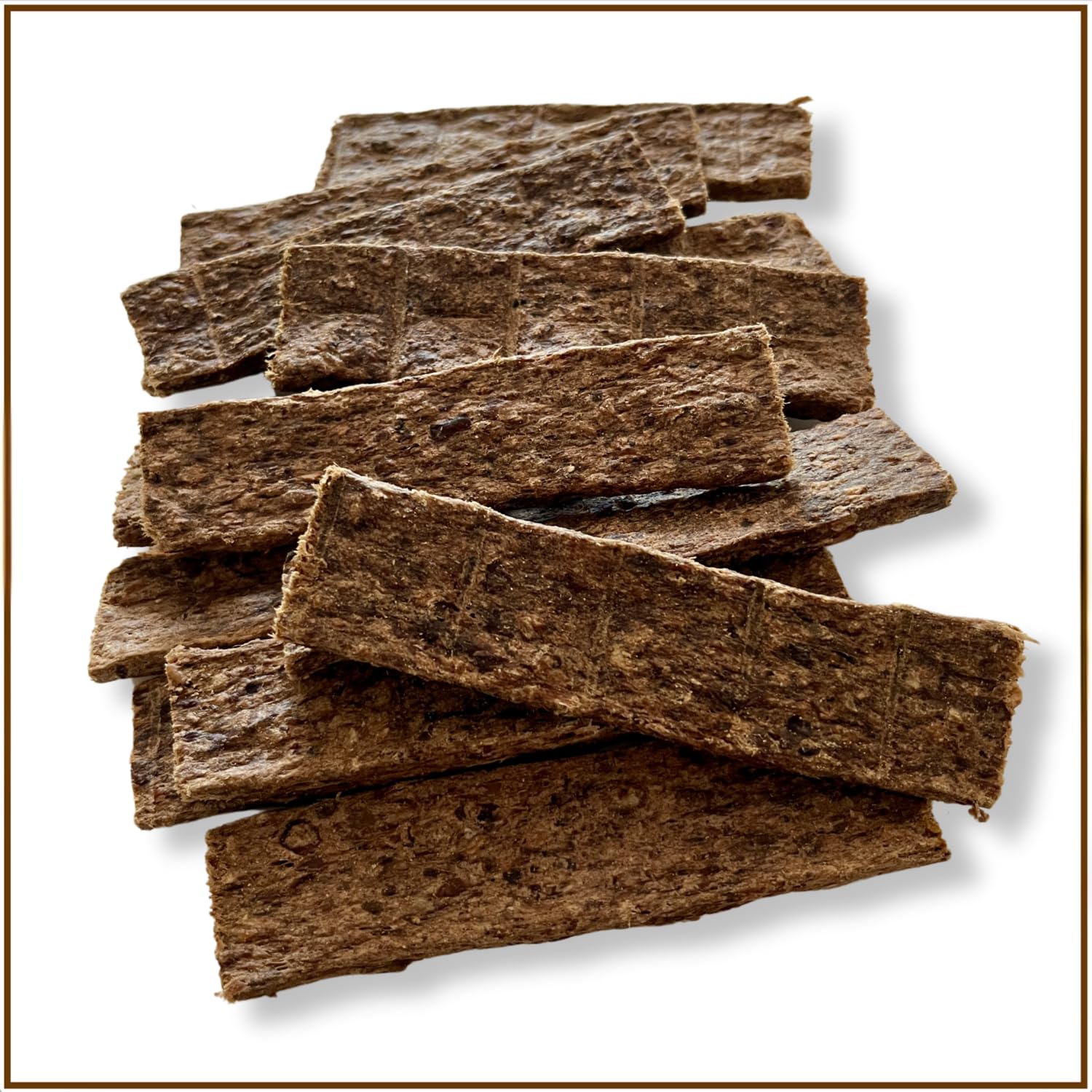 PrideDogs Rindfleischstreifen 1000g – Premium Kausnack für Hunde | 100% Rind aus Deutscher Herstellung | Naturrein ohne Zusatzstoffe | Im wiederverschließbaren Beutel