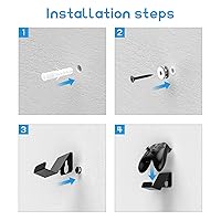 Vista 5 de Soporte de pared universal de ladrillo y mando de juego con kit de tornillos para todas las series Xbox