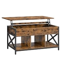 VASAGLE Tavolino da Salotto con Piano Sollevabile, Tavolino da Caffè