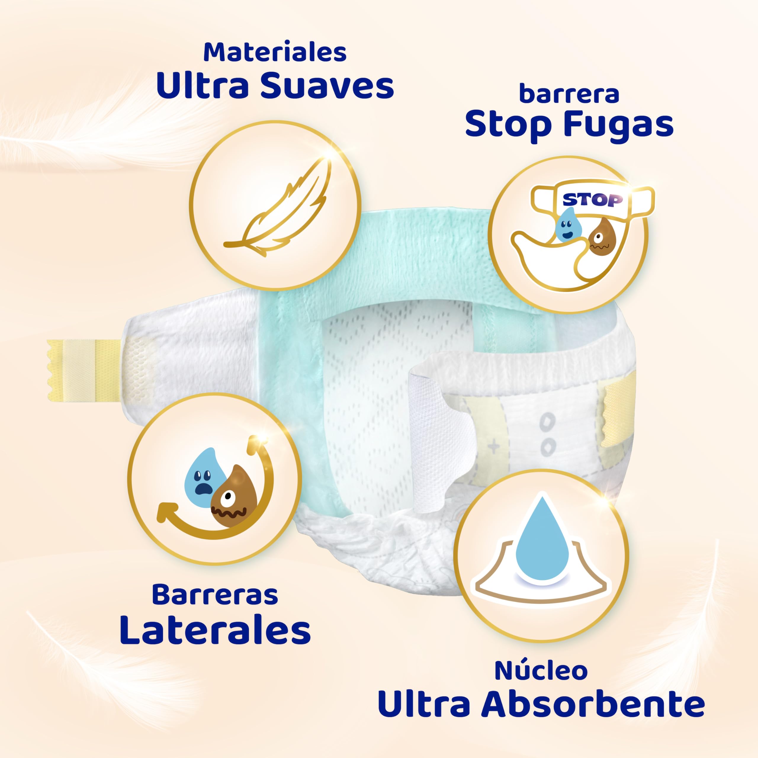 Dodot Pañales Bebé Sensitive Talla 4 (9-14 kg), 192 Pañales + Toallitas Aqua Pure Plastic Free, 18 Paquetes, Máxima Protección de la Piel de Dodot