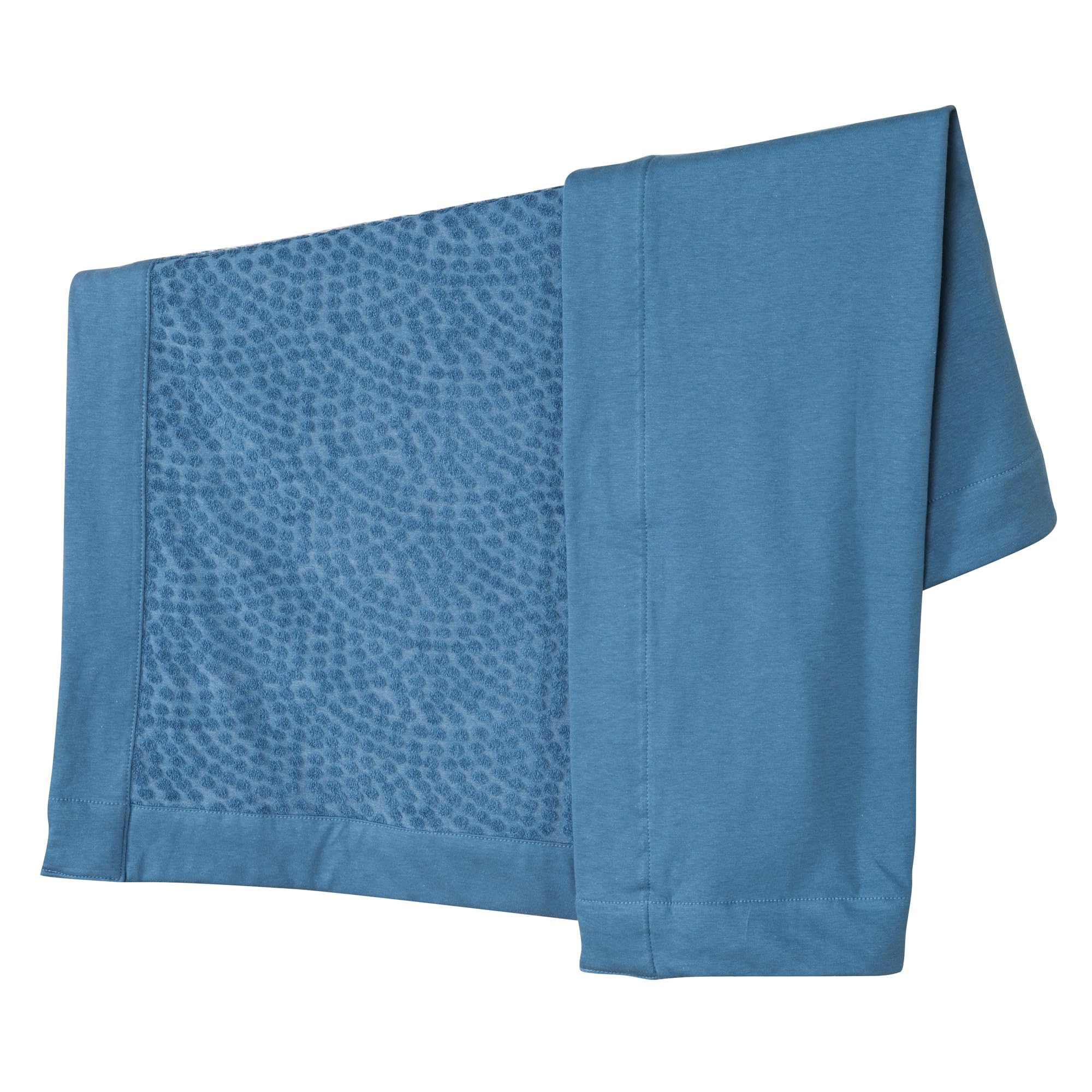 roba Seashells Indigo Baby Blanket 80 x 80 cm, Organic Cotton Cuddle Blanket, GOTS & Oeko-Tex 100 Certified