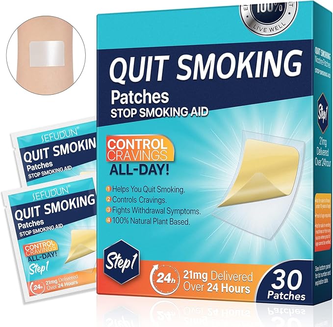 Amazon.com: 21mg Quit Smoking Patches,Step 1 Stop Smoking Aids Patches ...