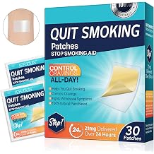 Quit Smoking Patches, Step 1 Stop Smoking Aids Patches, 21mg Quit Smoking Stickers that Work with 2 Weeks, 30 Count Helping Quit Patch, Anti-Stickers