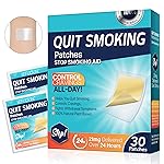 Step 1 Quit Smoking Patches, 21mg Stop Smoking Aids Patches, Helping Quit Patch, Easy & Effective Anti-Stickers, 30 Count Quit Smoking Stickers That Work with 2 Weeks, Anti-Stickers