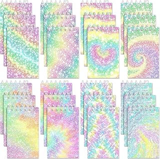 Glenmal 24 Pcs Mini Notepads for Kids Party Favors, Bright Colors