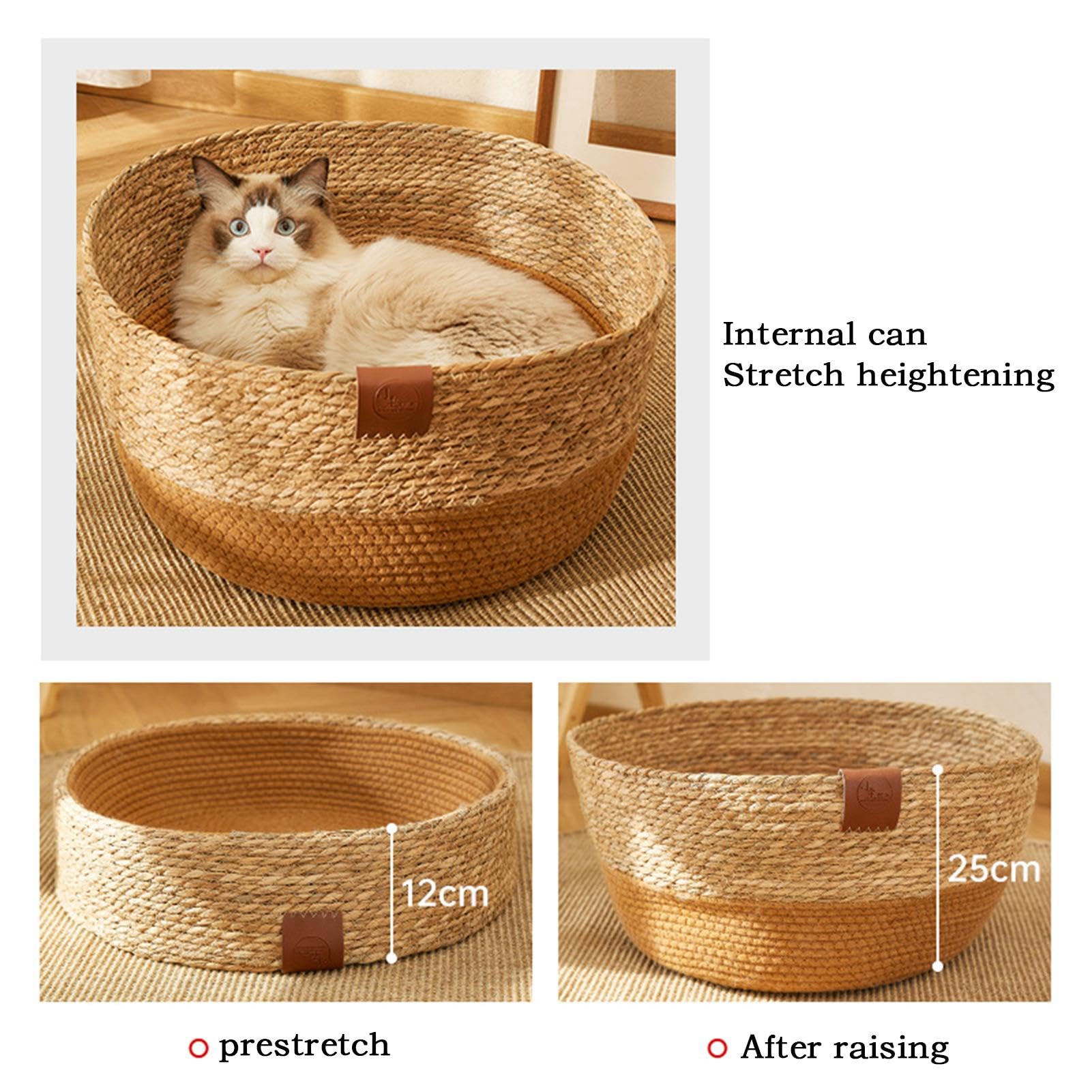 Cuccia per gatti – cuccia portatile per animali domestici | mobilia multifunzionale per gatti, in resistente, accogliente per , cuscino reversibile in peluche accogl