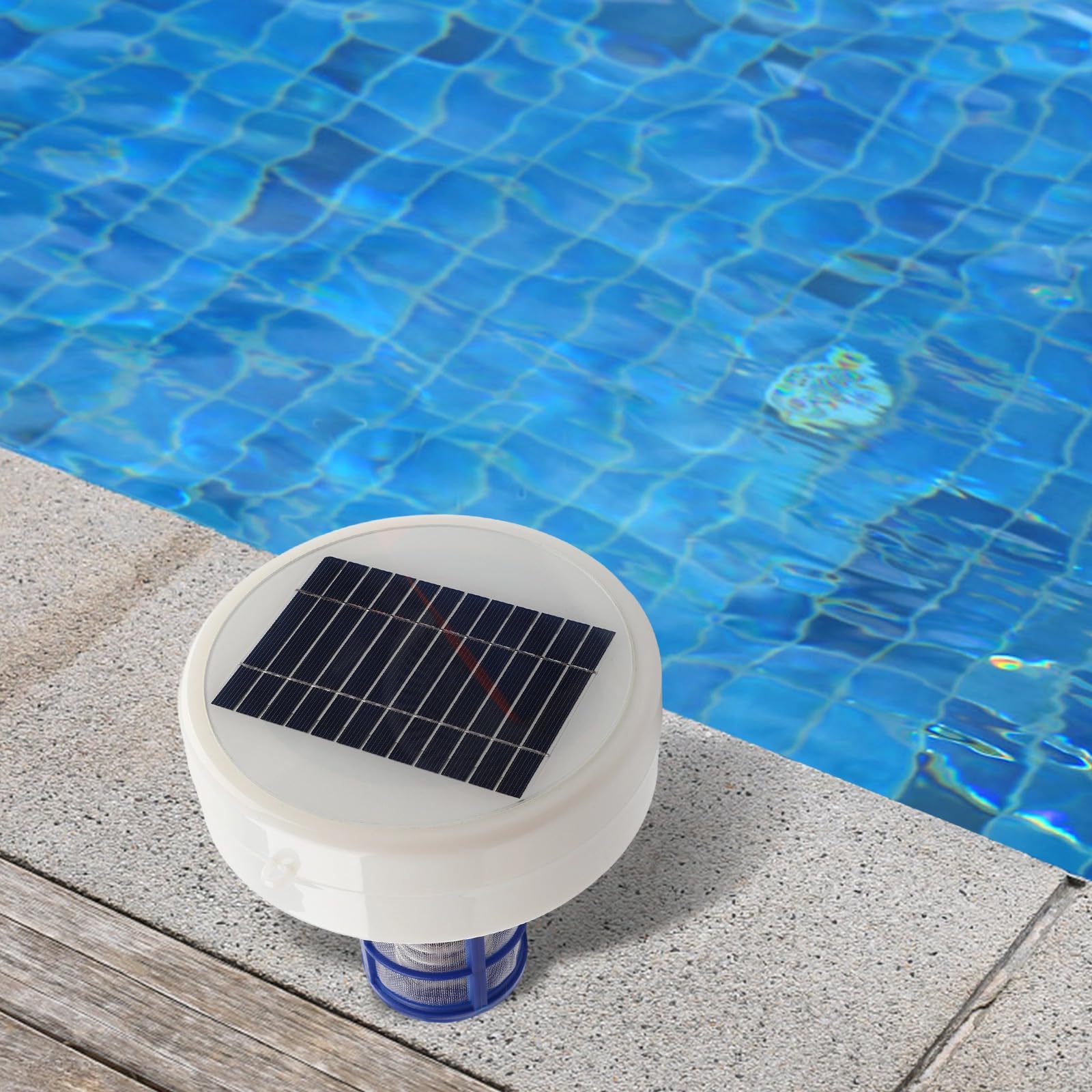 Ionizzatore per piscina, purificatore d'acqua ad energia solare, per interrato, fuori terra, piscine di acqua salata, spa, dispositivo esterno