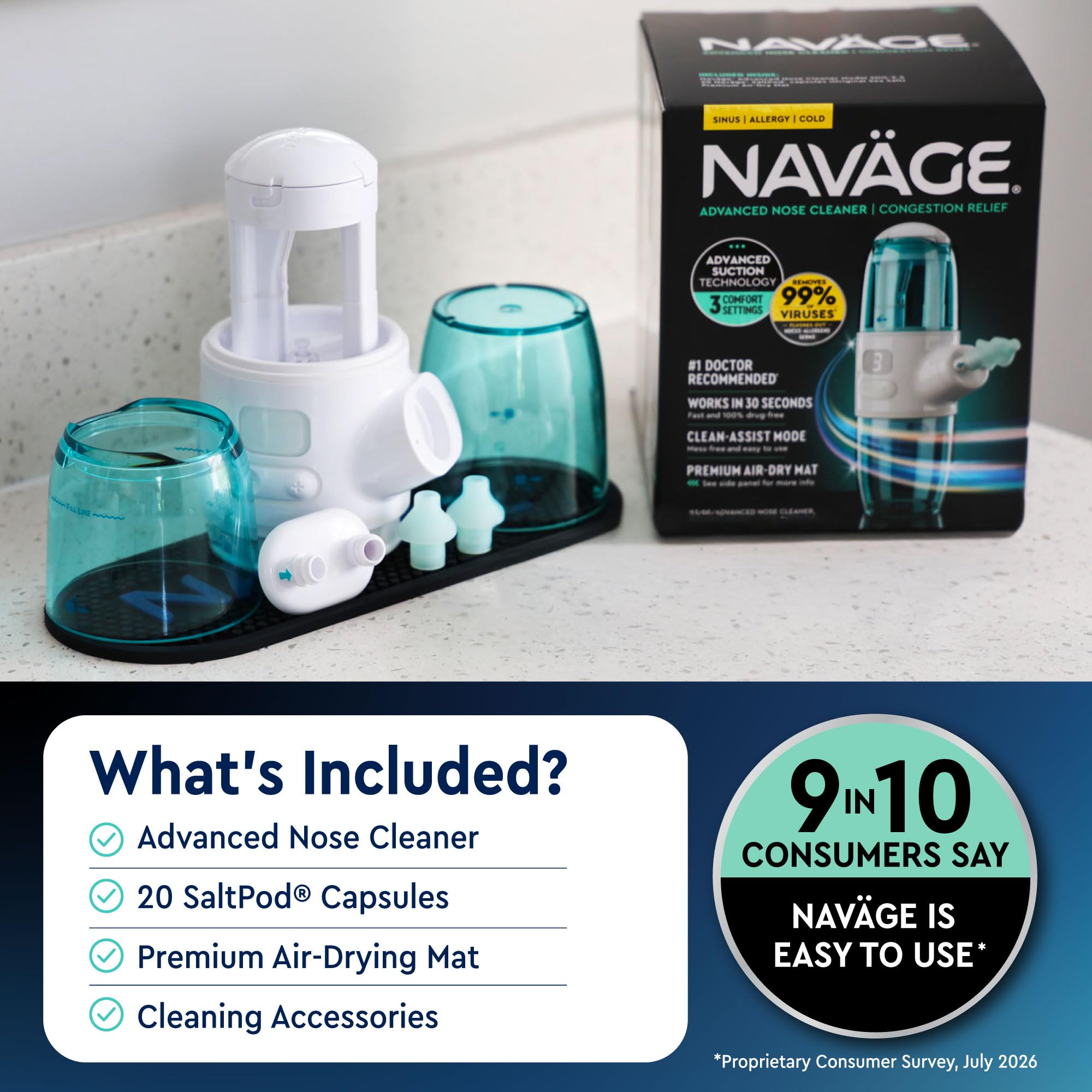Navage Advanced Nose Cleaner - Powered Suction Nasal Irrigation System — Amazon image 8