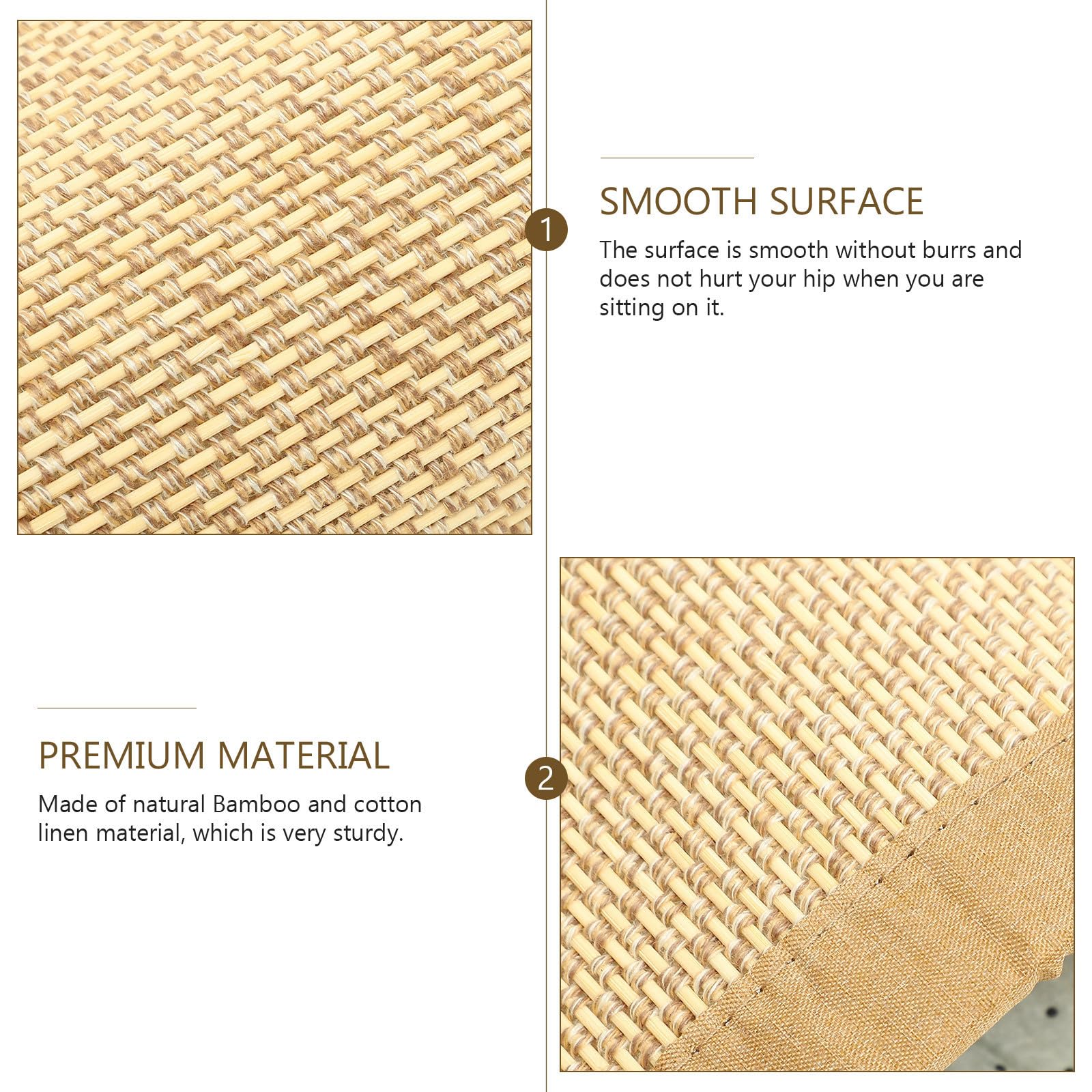 Estera Estilo Tejido de Tatami Japonesa o Rectangular de Algodón y Lino, Resistente Rebabas Adecuado para Oficina o Descanso para Oficina Descanso