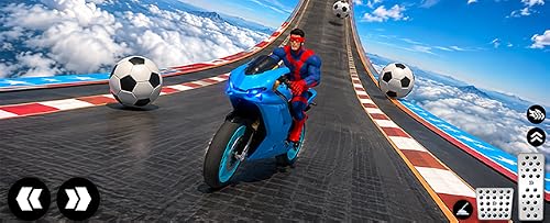 Miniatura 8 de Superhéroe Complicado Bicicleta Carrera Juegos De Niños , Araña Héroe Motor Bicicleta Carreras Juegos 3d, Imposible Mega Rampa Bicicleta Truco Juegos, Superhéroe Bicicleta Juegos Motocicleta Juegos
