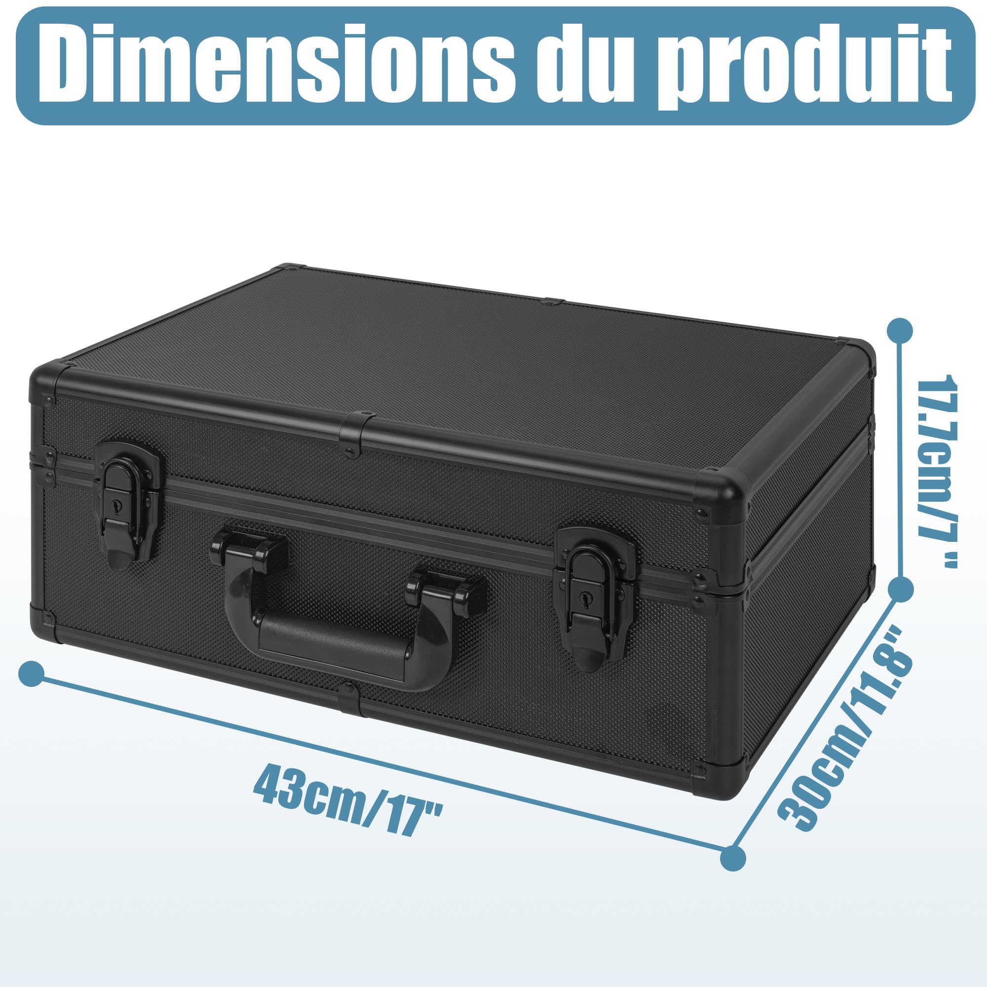 Boîte de Rangement pour Cartes Gradées avec Séparateurs Mousse, 150 Cartes | Boîte de Cartes avec en Alliage d'Aluminium pour PSA/BGS/SGC/CSG, Card Storage Box avec Serrure