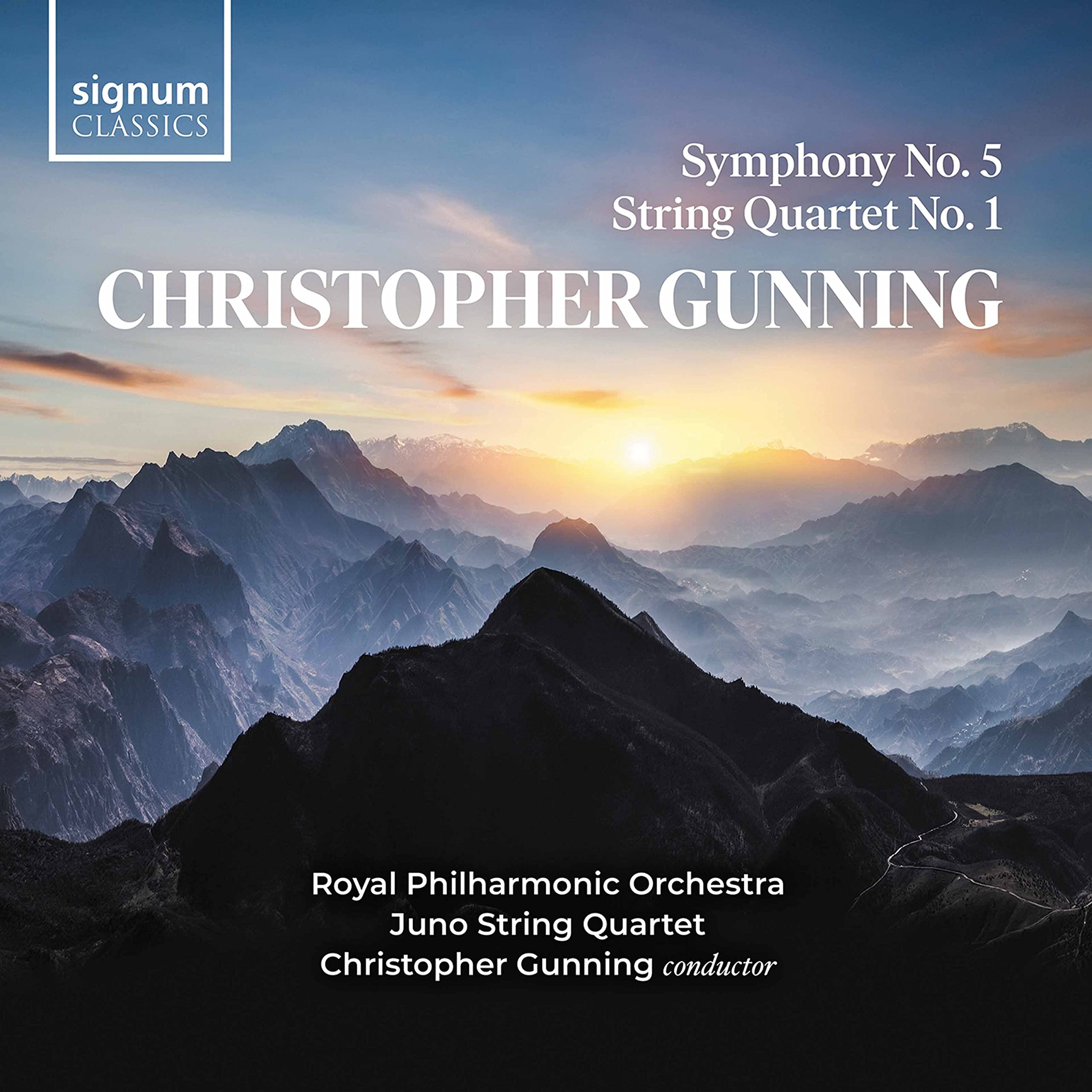 Christopher Gunning: Symphony No. 5/String Quartet No. 1