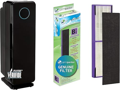 Germ Guardian verdadero filtro HEPA purificador de aire, desinfectante de luz UV, elimina gérmenes, purificador de aire para el hogar AC4300BPTCA