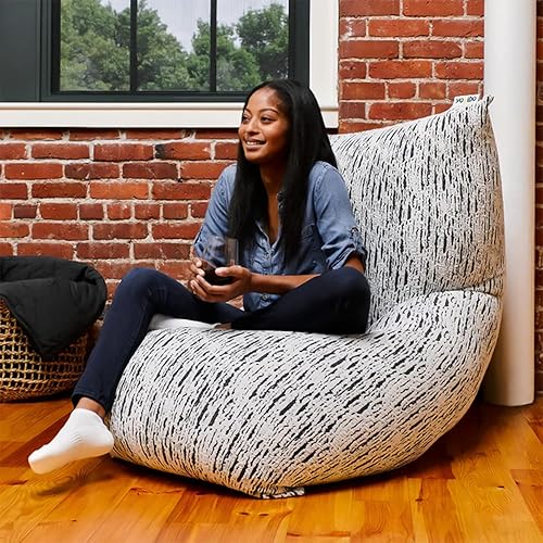 Miniatura 2 de Yogibo Luxe Max - Puf de 6 pies, puff con una funda exterior lavable de lujo de lujo, acogedor sofá favorito del cliente para jugar, leer y