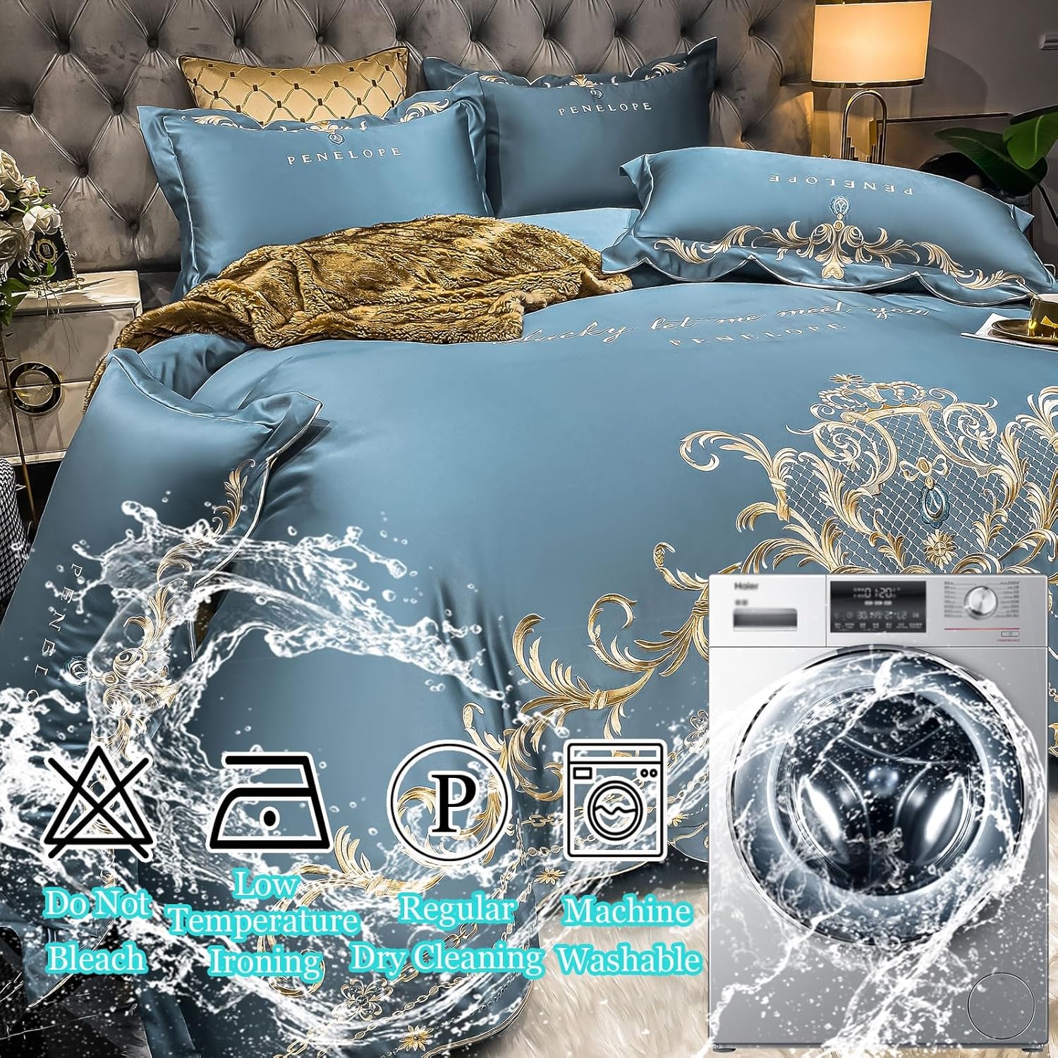 OMBRE CHECK DUVET COVER 掛け布団カバー セミダブル