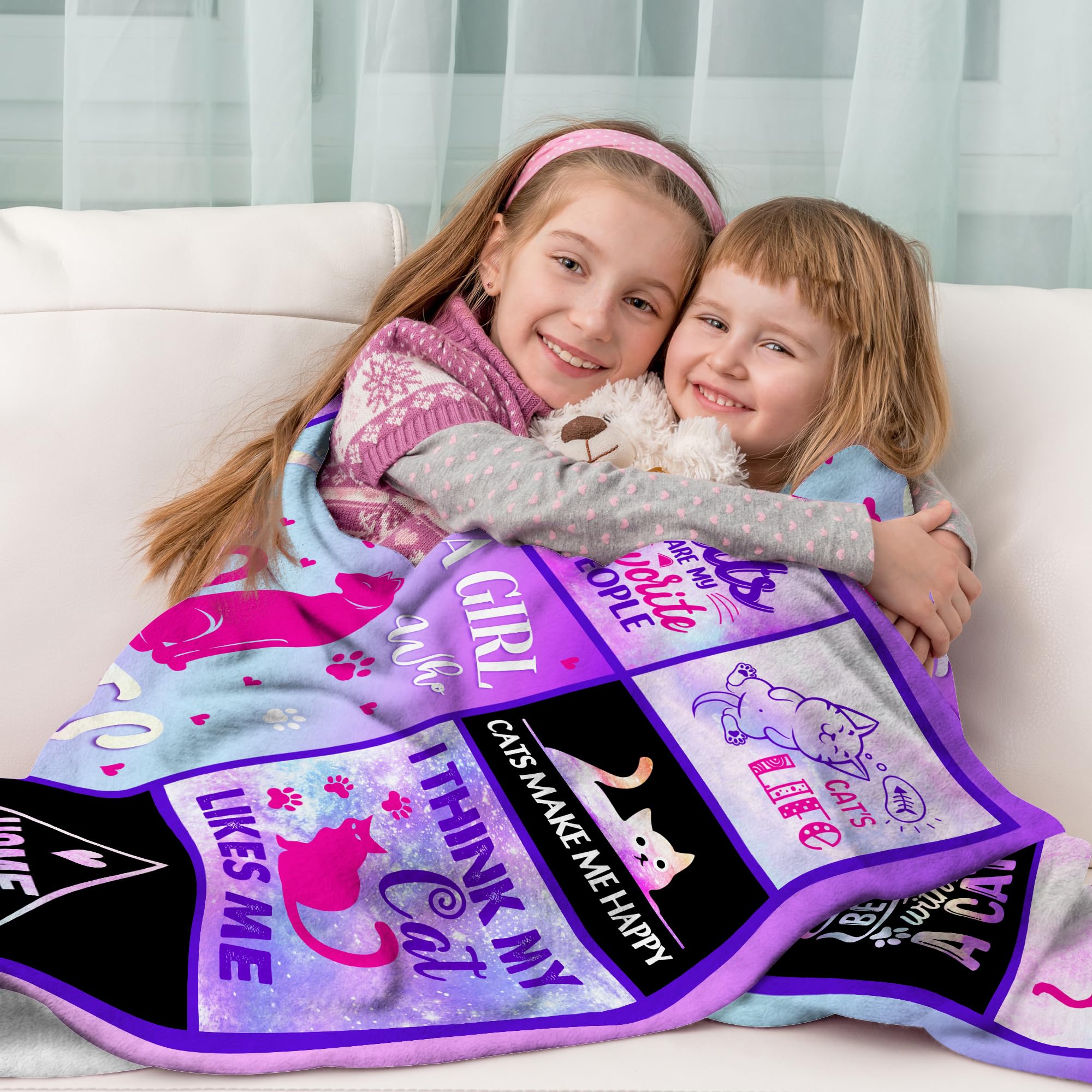 Keeinow Cat Lovers Gifts: Funny & Themed Blanket, 40